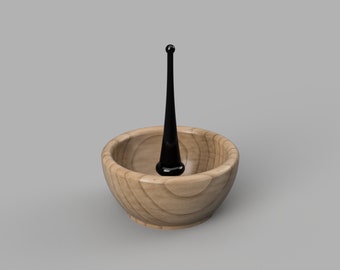 Wood Jewellery Bowl with Ring Stand - Woodturning Plans Edition 1 Woodworking Plans Projects and Templates PDF Download - Digital Plan
