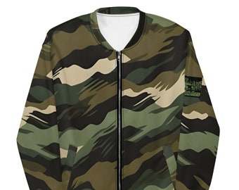 Chaqueta bomber unisex "Smudge Camo" de XRAWatches