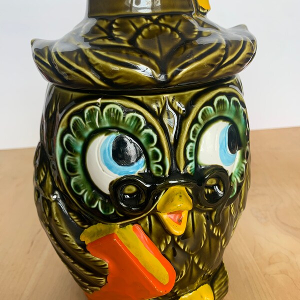 Owl Cookie Jar Etsy