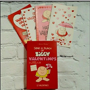Cartes Ziggy Valentine vintage des années 1980 (lot de 9) avec boîte d'origine - 4 modèles par American Greetings