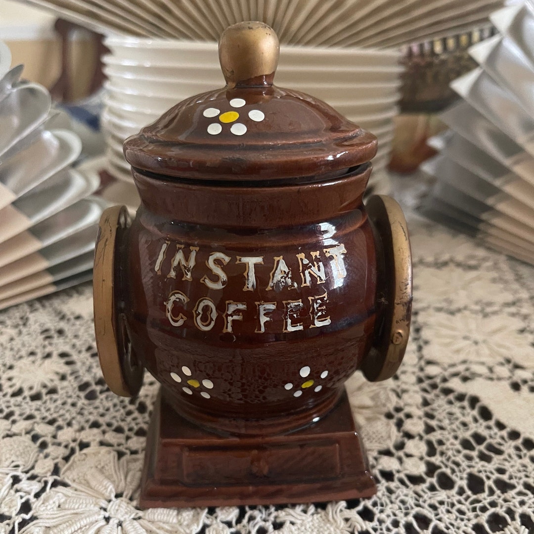 Vintage Instant Coffee Canister Etsy