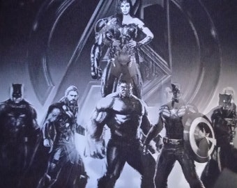 3 D avengers holographic lenticular poster