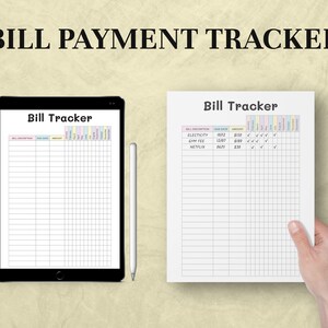 Printable Bill Payment Tracker Bill Payment Checklist Template Yearly ...