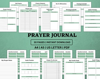 Prayer Chart.pdf Prayer Journal Printable | Daily Prayer Planner | Digital Bible Study ...