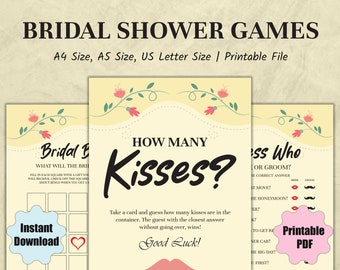 Printable Bridal Shower Games Bridal Party Games Minimalist Wedding ...