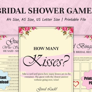 Printable Bridal Shower Games Bridal Party Games Minimalist Wedding ...