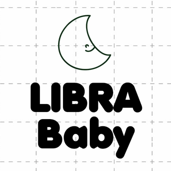 LIBRA Baby PNG, Zodiac Star Sign, Baby Announcement, Hospital Outfit, Sublimation Design, Digital Cut Files For Cricut & Silhouette PNG