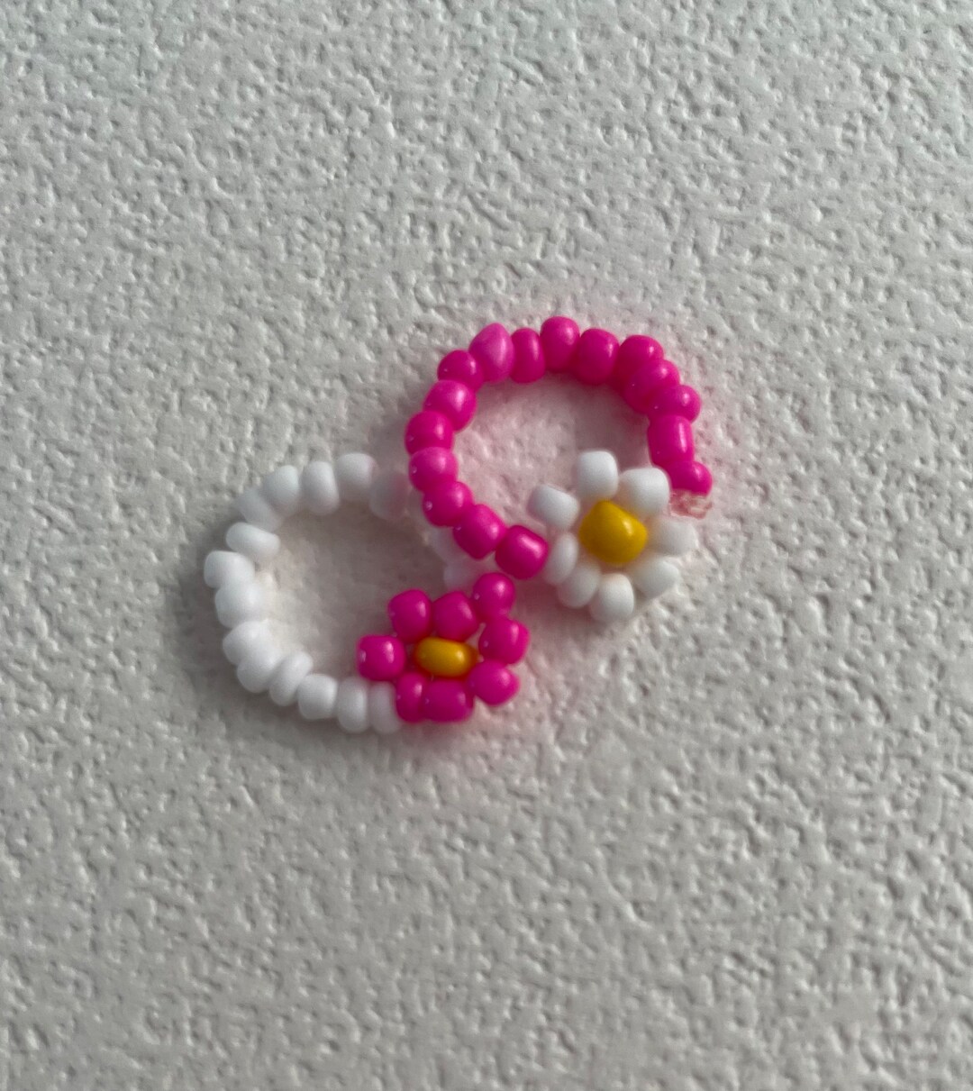 Beaded Flower Rings Preppy Jewelry Ring Set Cute Trendy - Etsy