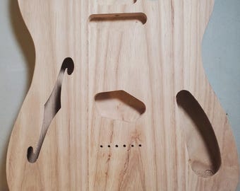 69 Thinline Tele Body | Unfinished | CNC Made in Texas | Built to Order