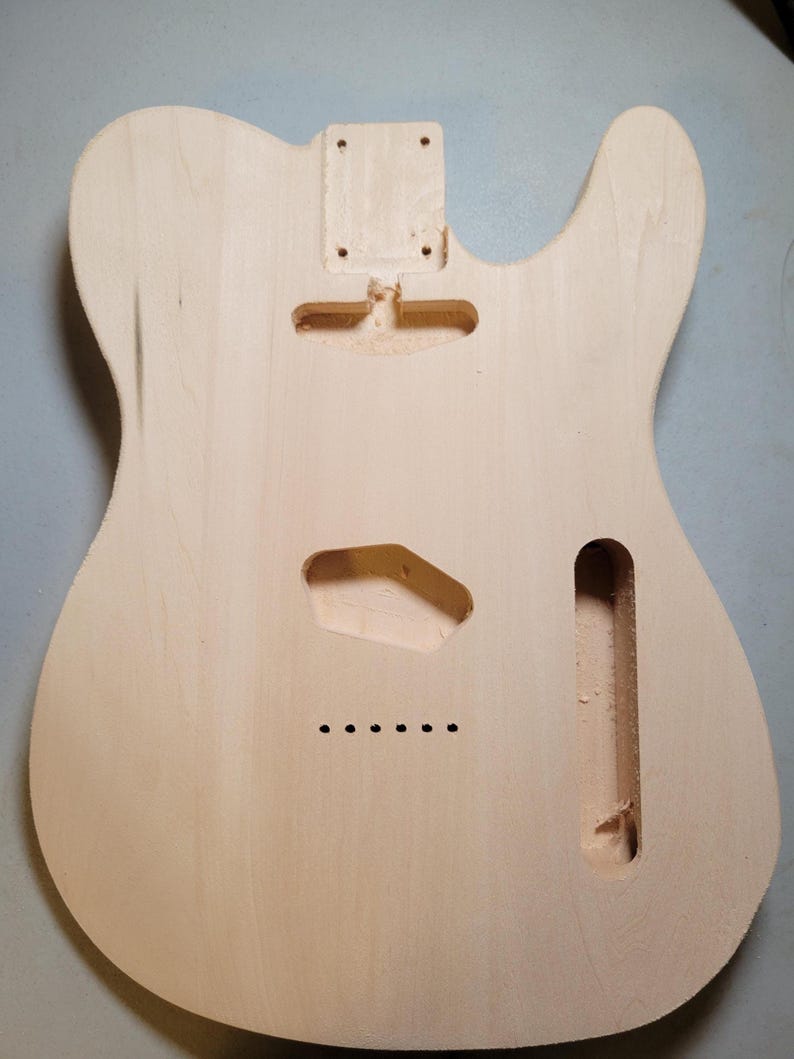 Telecaster Style Guitar Body: Vintage Contours, CNC Made - Etsy