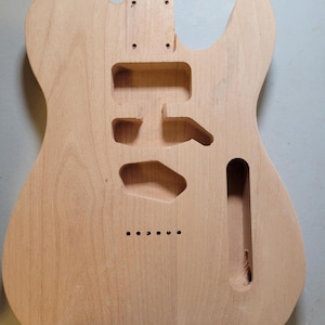 Nashville Tele Style Guitar Body: CNC Cut Alder/Ash/Pine/Poplar