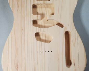 Telecaster Style Guitar Body Unfinished Alder | Nashville Pickup Cavity