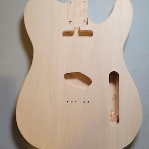 Telecaster Style Guitar Body: Vintage Contours, CNC Made