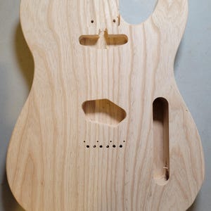 Unfinished Telecaster Style Guitar Body: Multiple Wood Options