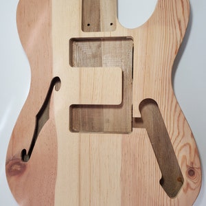 72 Thinline Style Guitar Body Unfinished Tele