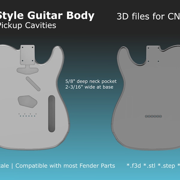 Telecaster Body Template Etsy Telecaster Body Template Etsy