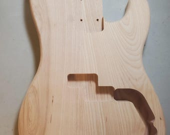Precision Bass Style Body | Unfinished | Pine Ash Alder Poplar Basswood