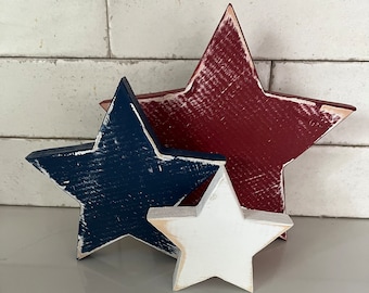Rustic Wooden Star, Patriotic Decor, Labor Day, Decor, Farmhouse Decor, Patriotic Stars,Wood Stars, Rustic Stars, American Decor, 1776