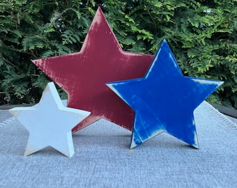 Rustic Wooden Star, Patriotic Decor, 4th July Decor, Farmhouse Decor, Patriotic Stars,Wood Stars, Rustic Stars,Memorial Décor,American Decor