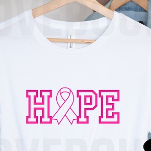 Breast Cancer Awareness SVG: Pink Ribbon Hope Design (Digital Download)