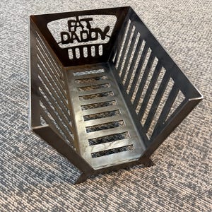 Houtskoolmand voor offset-roker • Heavy-duty stalen vuurkorf • Universeel passende houtskoolbox • BBQ-rokeraccessoire • Like a Pitmaster