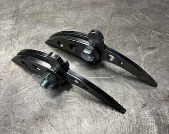 Universal hinges with built in stop Weld On