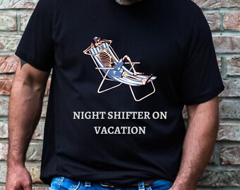 Night Shifter op Vacation Jersey T-shirt met korte mouwen