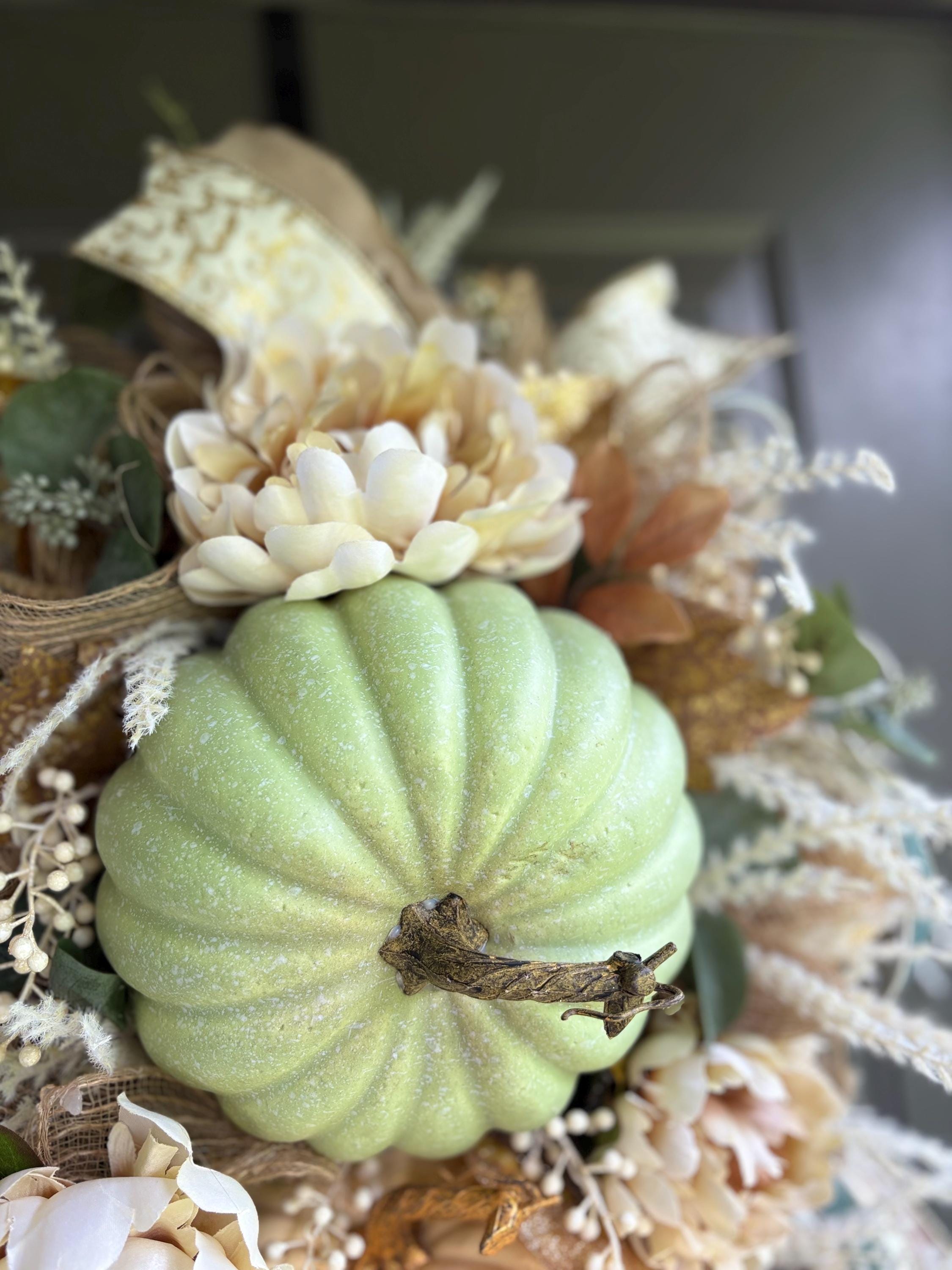 Fall Outdoor/Indoor Wreath, Modern Wreath, Pumpkin Fall Wreath, Boho Wreath, Autumn Wreath, Fall Decor Front Porch, Earthy Wreath