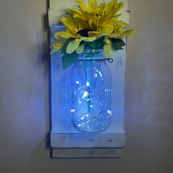 Mason Jar Wall Sconce