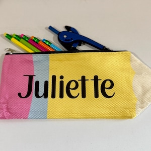 Personalized Pencil Shaped Pencil Bag