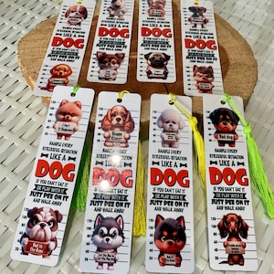 Dog Mugshot Bookmarks Aluminum Dog Bookmark Funny Gift Dog and Book Lover Gift