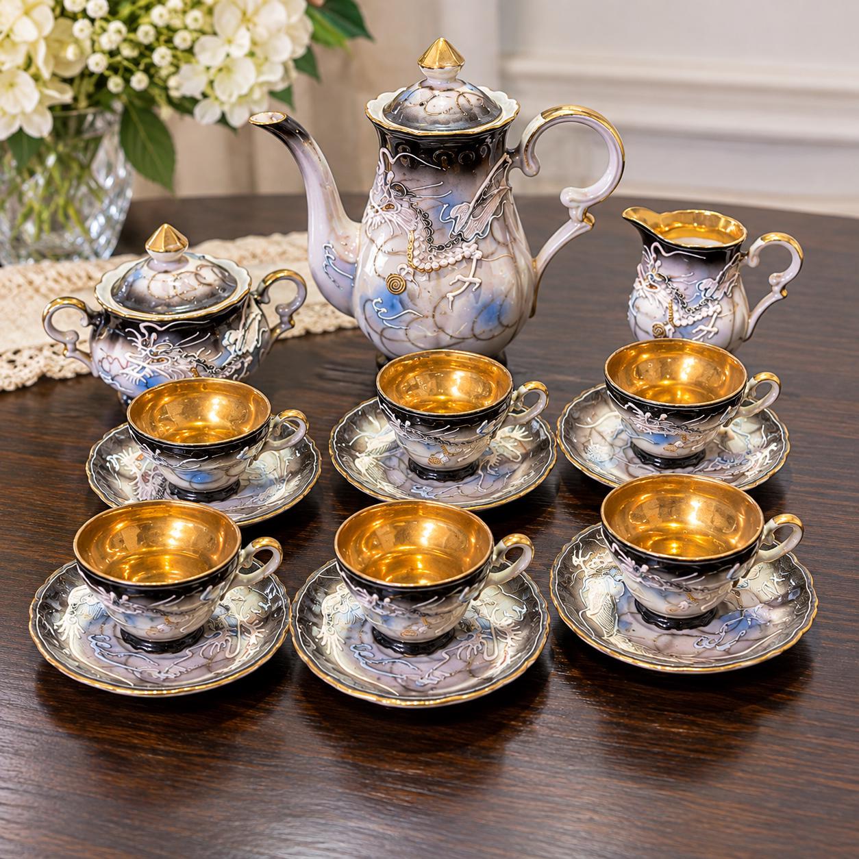 Dragon Japanese Tea Set - Etsy