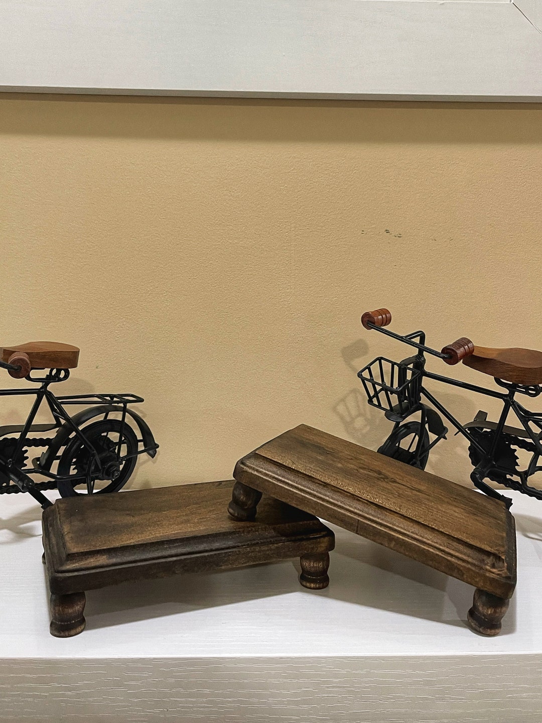 Mahogany or Dark Walnut Stained Riser Handmade Home Decor Riser - Etsy