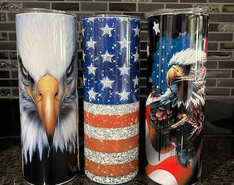 Patriotic Flag Tumblers