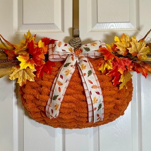 Pumpkin Wreath, Fall Wreath