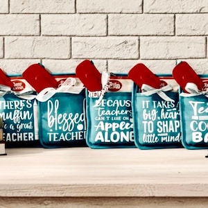 Teal Teacher Gift Potholder Set with Spatula