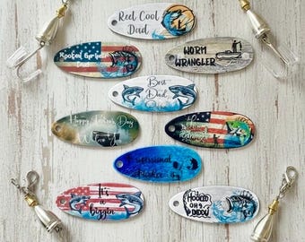 Sublimated Stainless Steel Fishing Lure: Gift Boxed Fisherman Spinner Bait