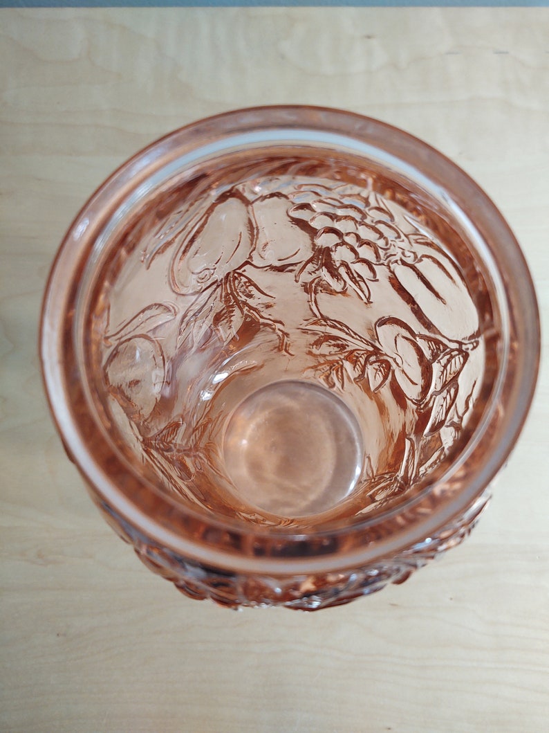 Tiara Pink Glass Vase Anchor Hocking Mayfair Creamer Federal Etsy