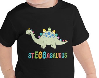 Toddler Easter Dinosaur Outfit - Steggasaurus Tee with Eggs