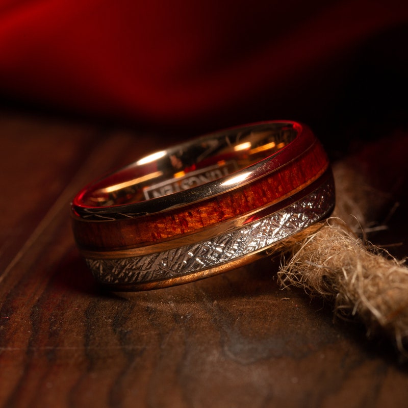 Meteorite Ring - Etsy