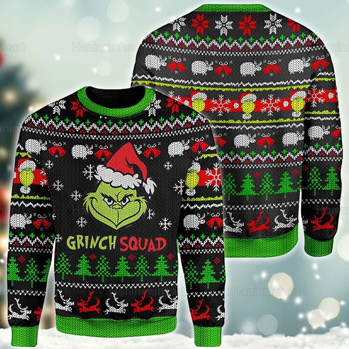 Winnipeg Jets Grinch & Scooby-Doo ,Ugly Sweater Party,ugly Sweater Ideas- Ugly Christmas Sweater, Jumper - OwlOhh