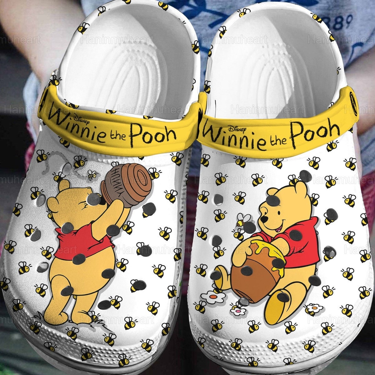Disney Summer Pooh Bear Slippers Women Soft Bottomed Anti Slip Cartoon Cute  Beach Shoe Outside Fashion Design Sandals Flat Shoes