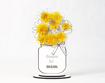 Flower Holder | Vase | Flower Decor | Vase Flower Holder | Picked for Mom | Mommy Flowers | Gift for Mom | Flower Vase | Flowers for Mom