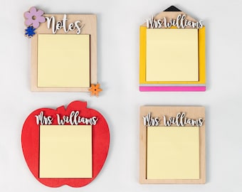 Porte-notes personnalisé enseignant, porte-bloc-notes personnalisé, cadeau de fin d'année pour enseignant, cadeaux de remerciement personnalisés pour enseignant de la classe