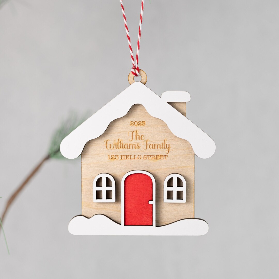 Custom House Ornament Personalized Christmas Ornaments, Custom