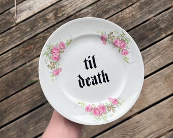 Til Death Wall Decor Plate