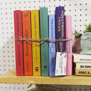 Rainbow Decorative Book Stacks | Perfect for Kids Room Decor | Boho Style