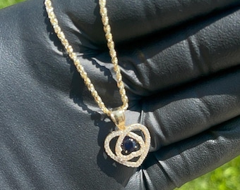 10K Yellow Gold Heart Pendant