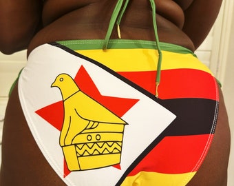 Bikini con la bandera de Zimbabue