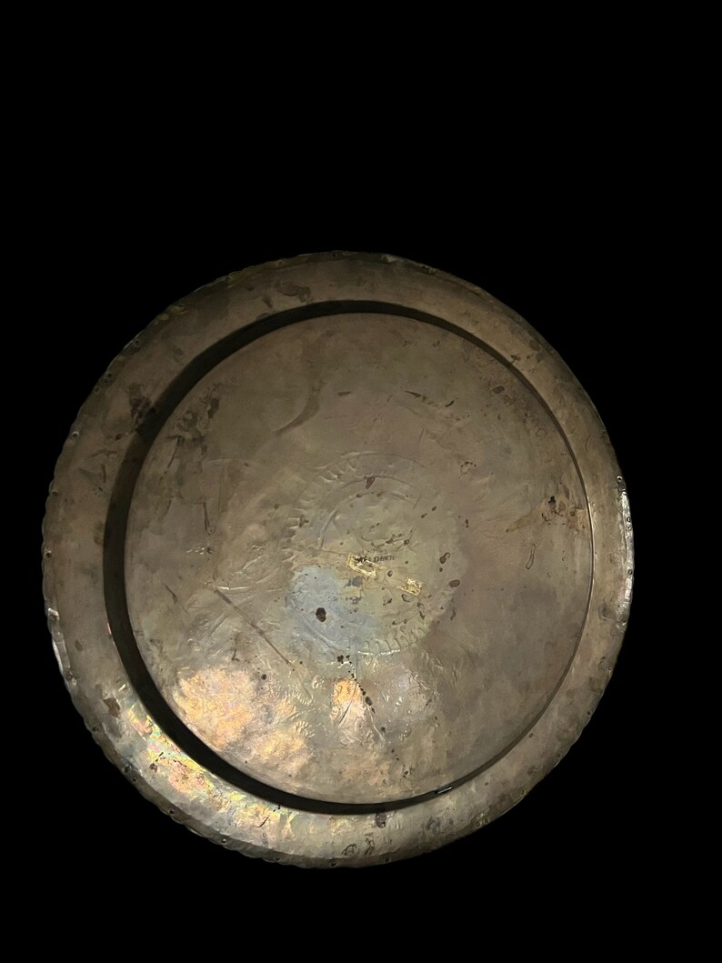 Brass Tray Vintage Chinese Tray Wall Hanging Gift Large Brass Etsy